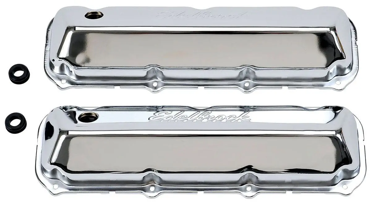 Edelbrock Ed4463 Chrome Signature Series Valve Covers 1
