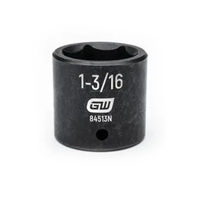 Gearwrench Heavy-Duty Impact Socket — 1/2-Inch Drive, Chrome Finish (84513N) 1