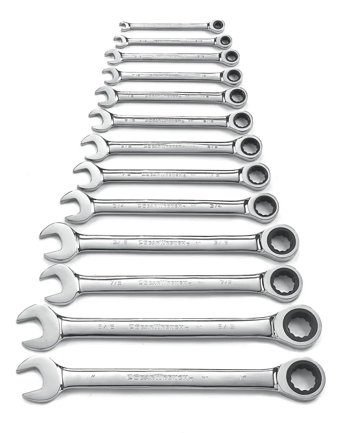Gearwrench 9312 Ratcheting Combination Wrench Set – Ergonomic, Dual-Direction Ratchet Mechanism 1