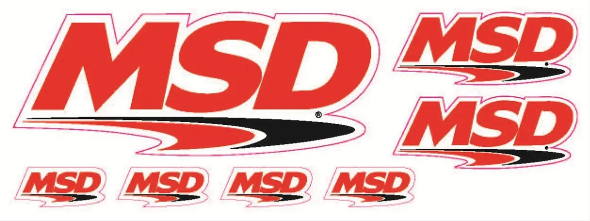 Msd 9303 Racing Decal Set – Vinyl, Weather-Resistant, Multiple Application Options 1